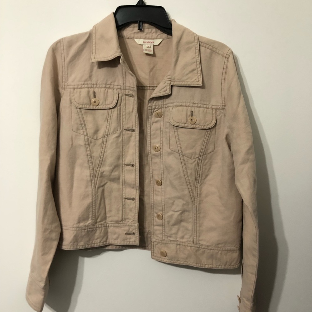 Sundance Utility Jacket Linen CottonTan Medium